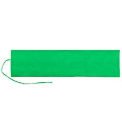 Color Spring Green Roll Up Canvas Pencil Holder (l) by Kultjers