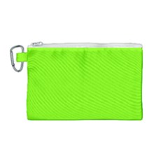 Color Chartreuse Canvas Cosmetic Bag (medium) by Kultjers
