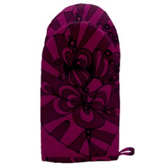 Aubergine Zendoodle Microwave Oven Glove by Mazipoodles