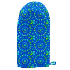 Kaleidoscope Blue Microwave Oven Glove by Mazipoodles