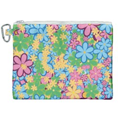 Flower Spring Background Blossom Canvas Cosmetic Bag (xxl) by Ravend