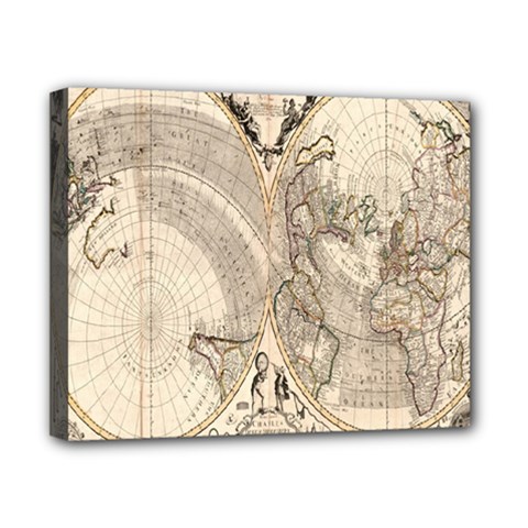 Mapa Mundi - 1774 Canvas 10  X 8  (stretched) by ConteMonfrey