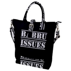 Babbu Issues - Italian Daddy Issues Buckle Top Tote Bag by ConteMonfrey
