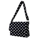 Black And White Polka Dots Full Print Messenger Bag (M) View1