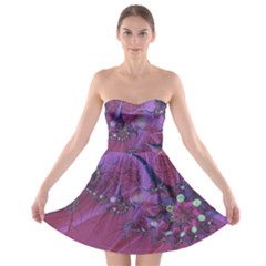 Fractal Math Abstract Abstract Art Digital Arts Strapless Bra Top Dress by Ravend