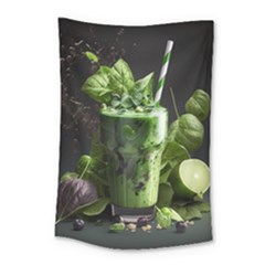 Ai Generated Drink Spinach Smooth Apple Ginger Small Tapestry by danenraven