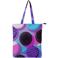 Cookies Chocolate Cookies Sweets Snacks Baked Goods Double Zip Up Tote Bag by Ravend