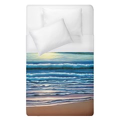 Sunset Beach Waves Duvet Cover (single Size) by GardenOfOphir