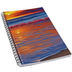 Sunset At The Beach 5 5  X 8 5  Notebook by GardenOfOphir