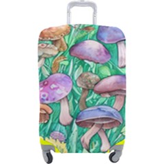 Forestcore Fantasy Farmcore Mushroom Foraging Luggage Cover (large) by GardenOfOphir