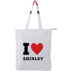 I Love Shirley Double Zip Up Tote Bag by ilovewhateva