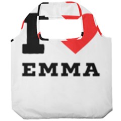 I Love Emma Foldable Grocery Recycle Bag by ilovewhateva
