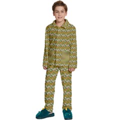 Pattern Kids  Long Sleeve Velvet Pajamas Set by Sparkle
