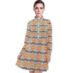 Pattern 178 Long Sleeve Chiffon Shirt Dress by GardenOfOphir