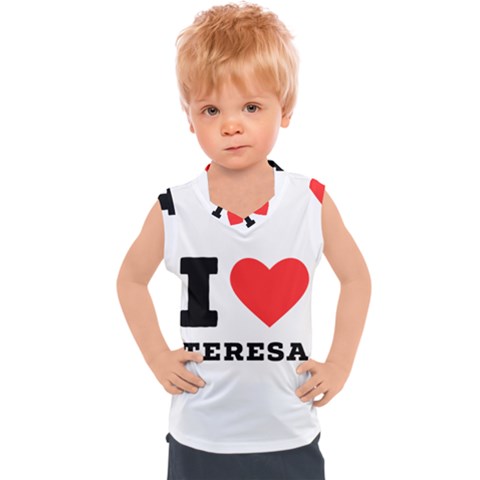 I Love Teresa Kids  Sport Tank Top by ilovewhateva
