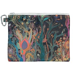 Ai Generated Trees Forest Mystical Forest Nature Canvas Cosmetic Bag (xxl) by Ravend