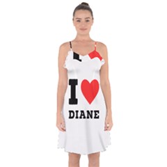 I Love Diane Ruffle Detail Chiffon Dress by ilovewhateva