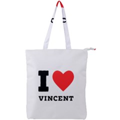 I Love Vincent  Double Zip Up Tote Bag by ilovewhateva