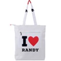 I love randy Double Zip Up Tote Bag View2
