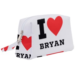 I Love Bryan Wristlet Pouch Bag (large) by ilovewhateva