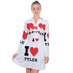 I Love Tyler Long Sleeve Panel Dress by ilovewhateva