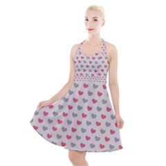 Background-101 Halter Party Swing Dress  by nateshop