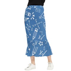 Education Maxi Fishtail Chiffon Skirt by nateshop