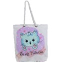 Cat Valentine-s Day Valentine Full Print Rope Handle Tote (Large) View2