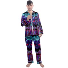 Gamer Life Men s Long Sleeve Satin Pajamas Set by minxprints