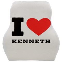 I Love Kenneth Car Seat Velour Cushion  by ilovewhateva