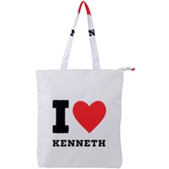 I Love Kenneth Double Zip Up Tote Bag by ilovewhateva