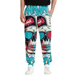 That Cool Graffiti Skull Men s Elastic Waist Pants by Salman4z