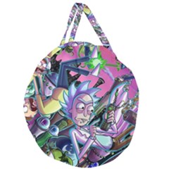 Rick And Morty Time Travel Ultra Giant Round Zipper Tote by Salman4z
