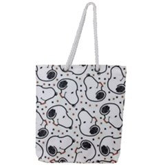 Dog Pattern Full Print Rope Handle Tote (large) by Salman4z