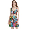 Confetti Tropical Ocean Themed Background Abstract Velour Cutout Dress View1