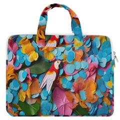 Confetti Tropical Ocean Themed Background Abstract Macbook Pro 16  Double Pocket Laptop Bag  by Ravend