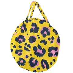 Leopard-print-seamless-pattern Giant Round Zipper Tote by Salman4z