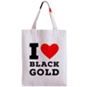 I love black gold Zipper Classic Tote Bag View1