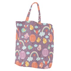 Cute-seamless-pattern-with-doodle-birds-balloons Giant Grocery Tote by Salman4z