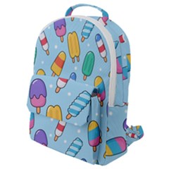Cute-kawaii-ice-cream-seamless-pattern Flap Pocket Backpack (small) by Salman4z