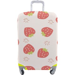 Strawberries-pattern-design Luggage Cover (large) by Salman4z