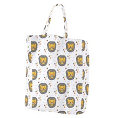 Lion Heads Pattern Design Doodle Giant Grocery Tote by pakminggu