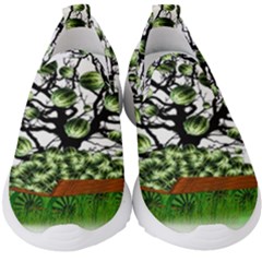 Watermelon Tree Abstraction On Watermelon Abundance Kids  Slip On Sneakers by pakminggu