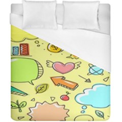 Cute Sketch Child Graphic Funny Duvet Cover (california King Size) by danenraven