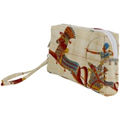 Egyptian Tutunkhamun Pharaoh Design Wristlet Pouch Bag (small) by Mog4mog4