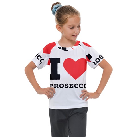 I Love Prosecco Kids  Mesh Piece Tee by ilovewhateva