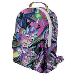 Cartoon Parody Time Travel Ultra Pattern Flap Pocket Backpack (small) by Mog4mog4
