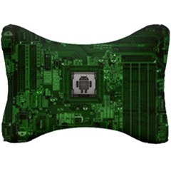Technology Computer Chip Electronics Industry Circuit Board Seat Head Rest Cushion by Bakwanart