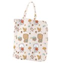 Bear Cartoon Background Pattern Seamless Animal Giant Grocery Tote View1
