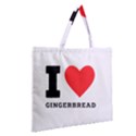 I love gingerbread Zipper Large Tote Bag View2
